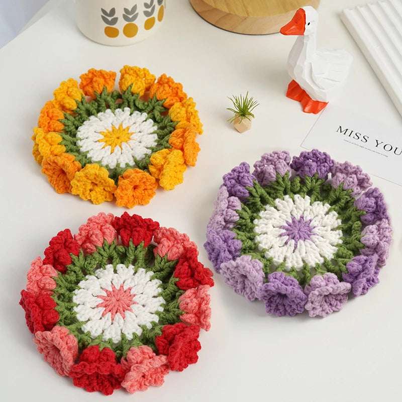 Crochet coaster set