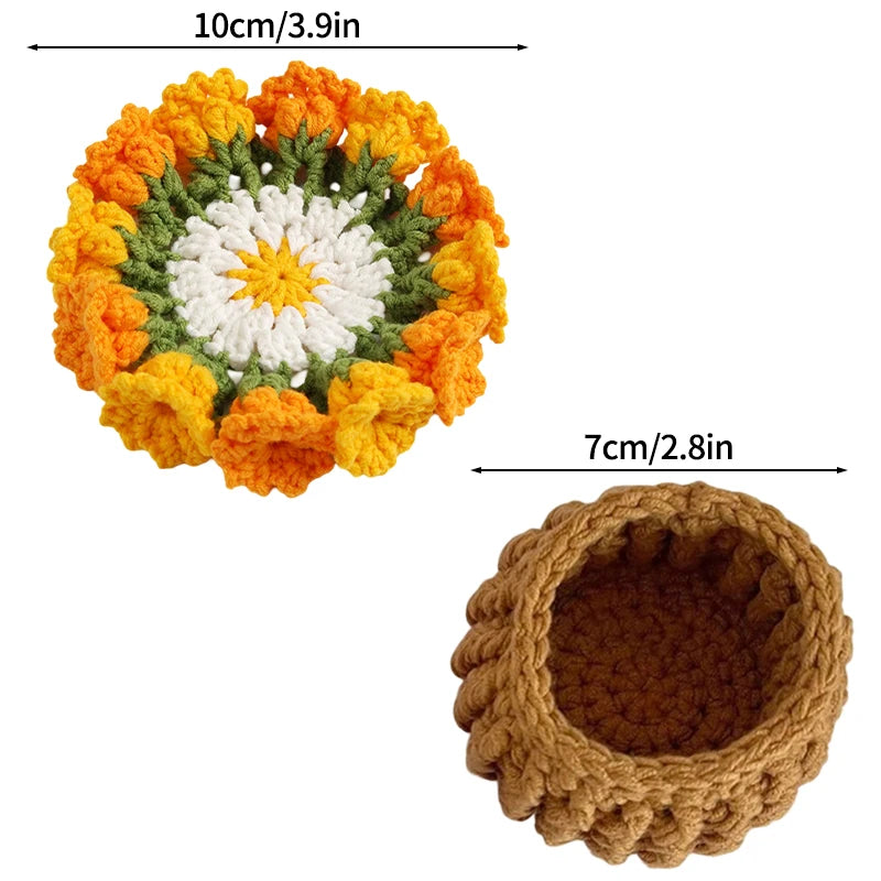 Crochet coaster set