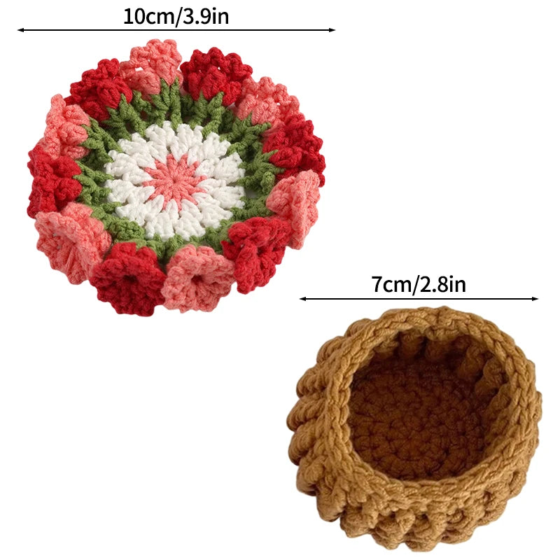 Crochet coaster set