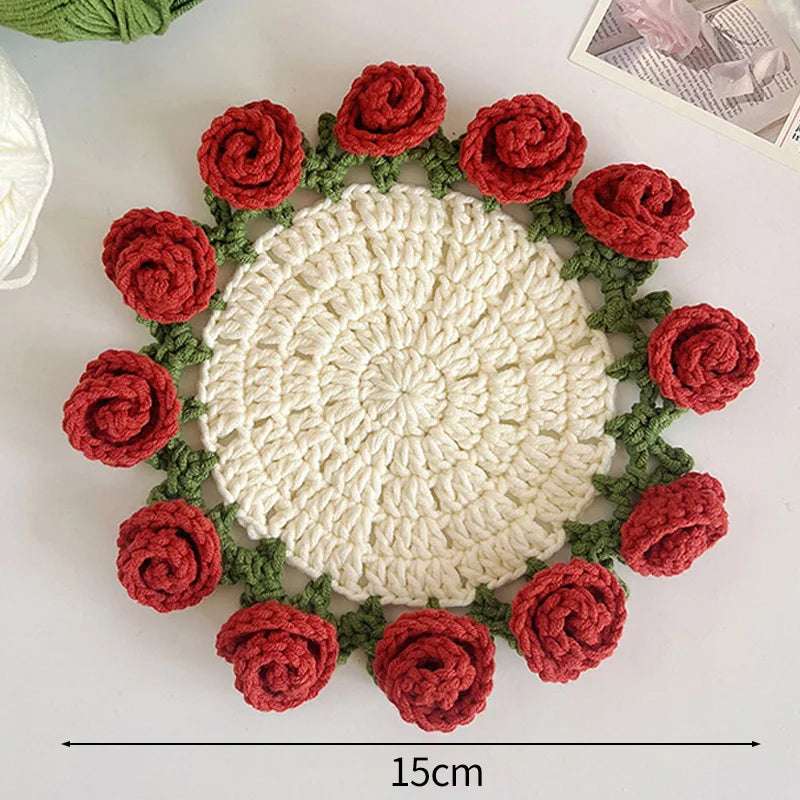 Crochet coaster set