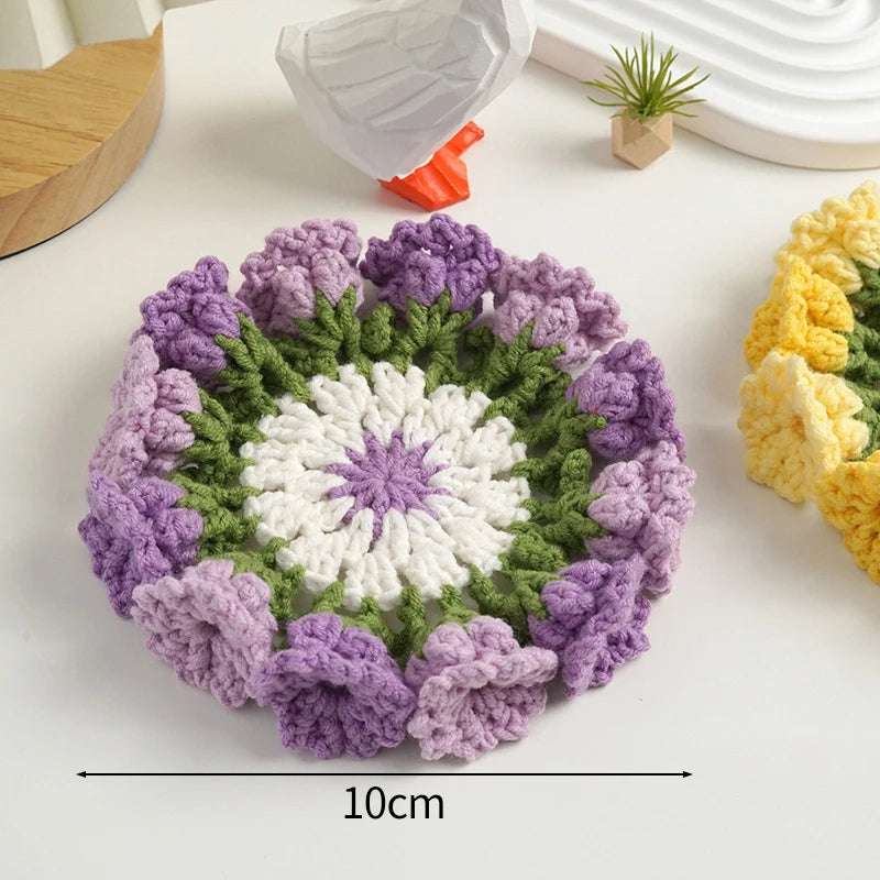 Crochet coaster set