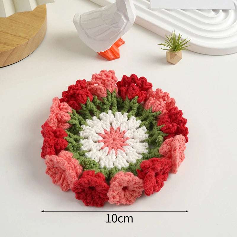 Crochet coaster set