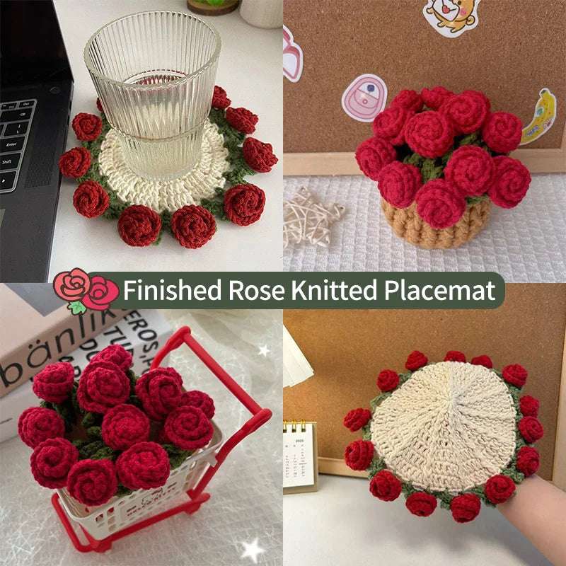 Crochet coaster set