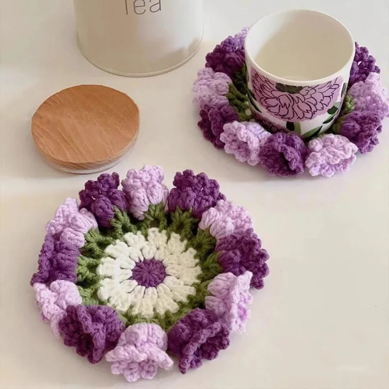 Crochet coaster set